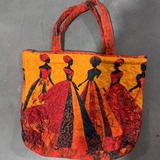 Bolsa de tela acolchada — Mujeres de gala